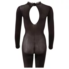 NO:XQSE - erotický catsuit - čierna sieťovina - M/L