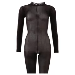 NO:XQSE - erotický catsuit - čierna sieťovina - M/L