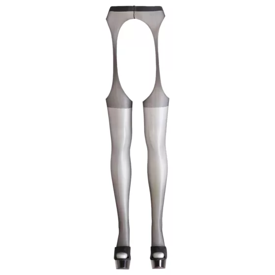 Cottelli - erotické pančuchy - tenký pásik - čierne - L/XL