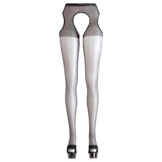 Cottelli - erotické pančuchy - čierne - L/XL