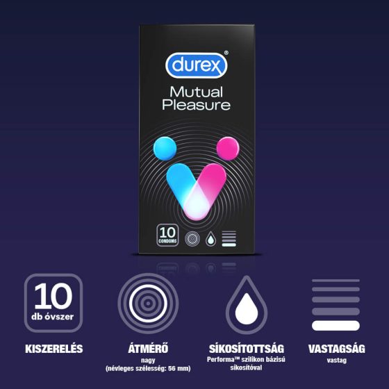 Durex Mutual Pleasure - kondómy (10ks)