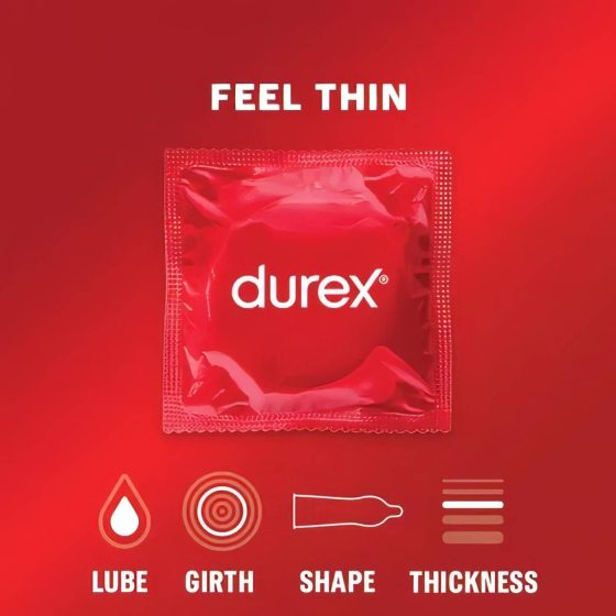 Durex Feel Thin - prirodzený pocit kondóm (3 ks)