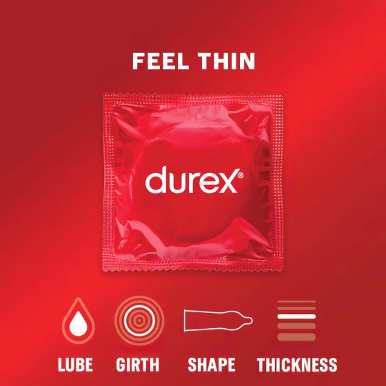 Durex Feel Thin - prirodzený pocit kondóm (3 ks)