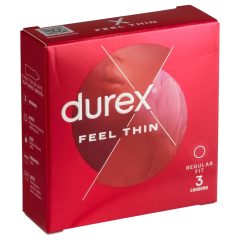Durex Feel Thin - prirodzený pocit kondóm (3 ks)