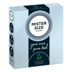 Mister Size tenký kondóm - 47mm (3ks)