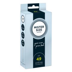 Mister Size tenký kondóm - 49mm (10ks)