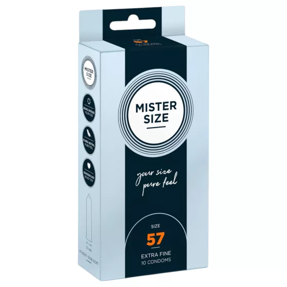 Mister Size - tenký kondóm - 57mm - 10 ks