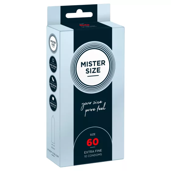 Mister Size - tenký kondóm - 60mm - 10 ks