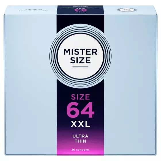 Mister Size - kondómy extra tenké - 64mm - balenie 36 ks