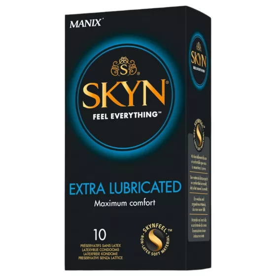 Manix SKYN Extra Lubricated - extra lubrikovaný bezlatexový kondóm (10 ks)
