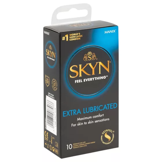Manix SKYN Extra Lubricated - extra lubrikovaný bezlatexový kondóm (10 ks)