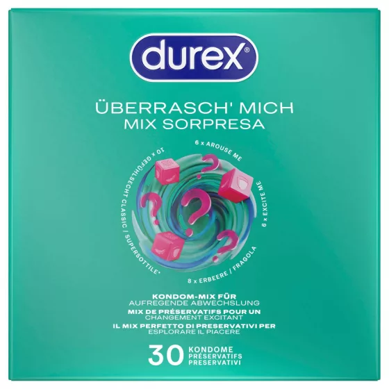 Durex Surprise Me - balík kondómov - mix druhov - 30 ks
