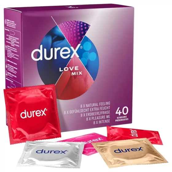 Durex Love Mix - kondómy balenie - 40 kusov