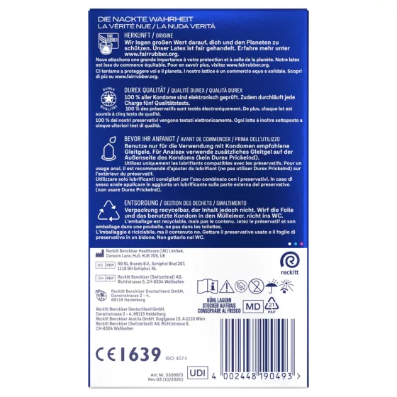 Durex Intense - orgazmické kondómy (10 ks)