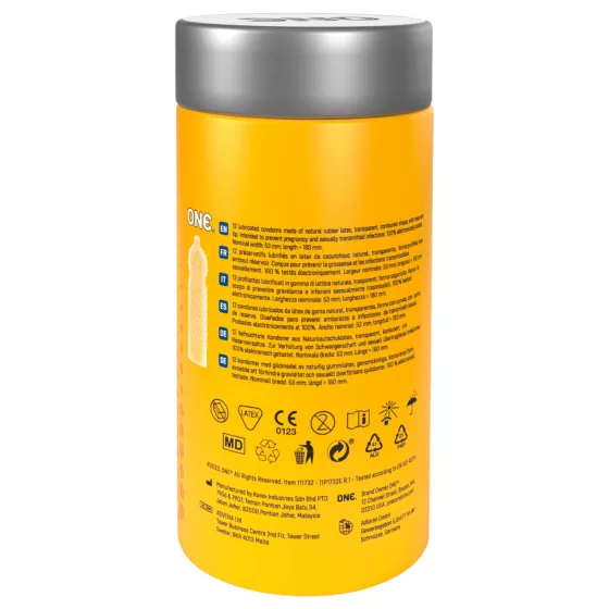 ONE - kondóm s výstupkami - 12 kusov