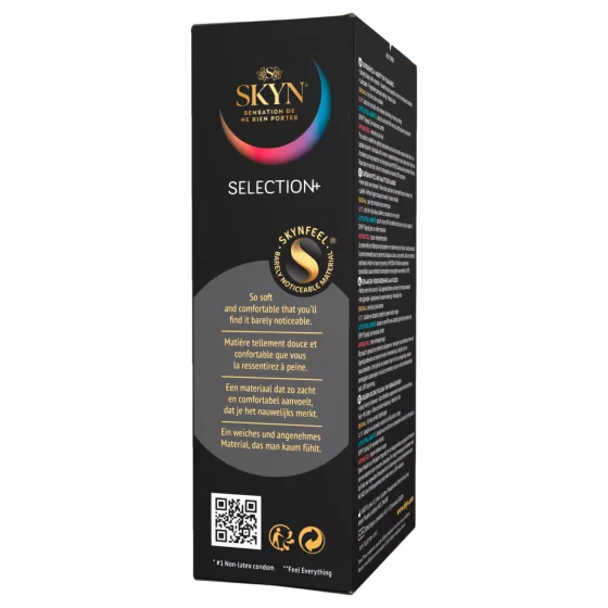 SKYN Selection+ - výber latexových bezlatexových kondómov (10 ks)