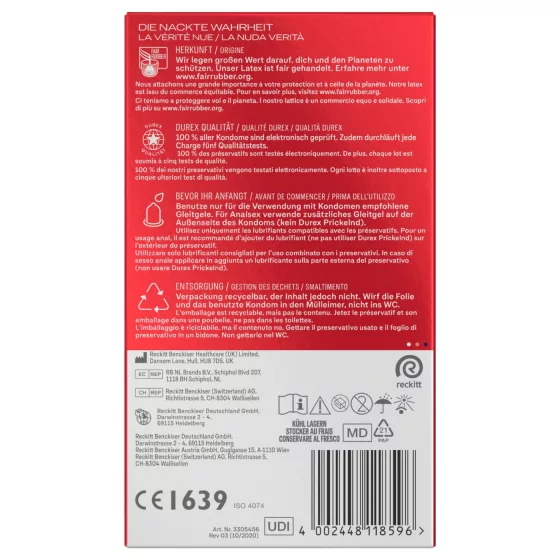 Durex - Slim kondóm (10 ks)