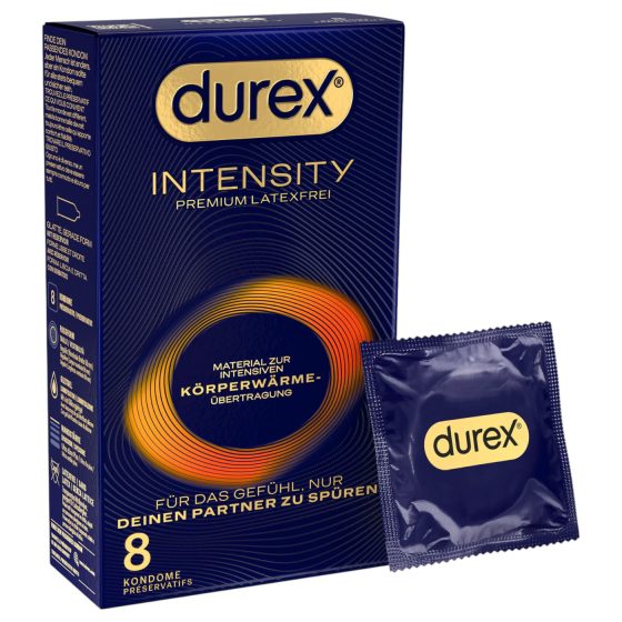 Durex Intensity - kondóm - tenký, bez latexu - 8 ks