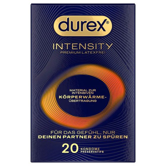 Durex Intensity - ultra tenké bezlatexové kondómy - 20 ks