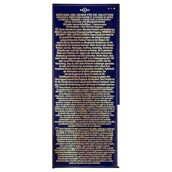 Durex Intensity - ultra tenké bezlatexové kondómy - 20 ks