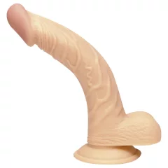 NMC - realistický ohýbaný dildo - 19 cm - telová farba