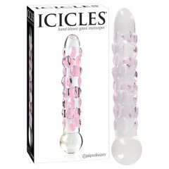 Icicles No. 7 - sklenené dildo s perlami