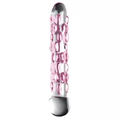 Icicles No. 7 - sklenené dildo s perličkami