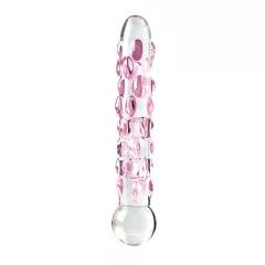 Icicles No. 7 - sklenené dildo s perličkami