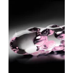 Icicles No. 7 - sklenené dildo s perličkami