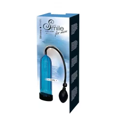 SMILE Cool - vákuová pumpa na penis - modrá