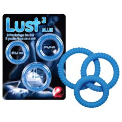 You2Toys - Lust krúžok na penis - modrý trió