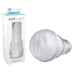 Fleshlight Ice Lady - masturbačná vagína - priehľadná