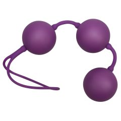You2Toys - Zamatné fialové trojité venušine guličky