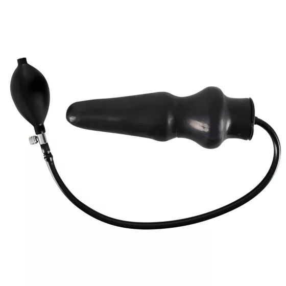 LATEX - análny nafukovací kolík - veľký - čierny