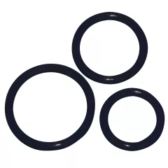 You2Toys - silikónový erekčný krúžok sada - čierna