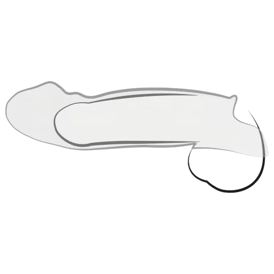 Crystal Skin - návlek na penis - predĺženie - priehľadný