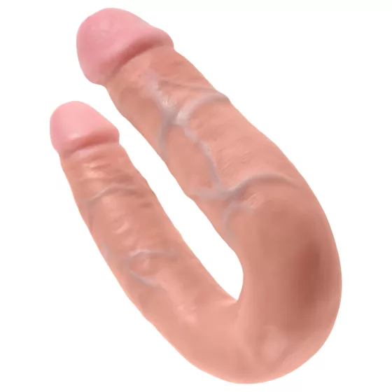 King Cock - dvojité dildo - stredné - telová farba
