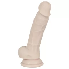   You2Toys - silikónové dildo s prísavkou - stredné (telovej farby)