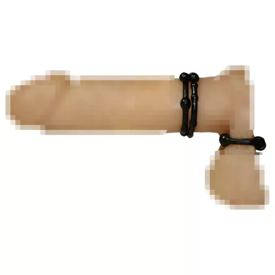 You2Toys - erekčný krúžok set - čierny - 3 ks