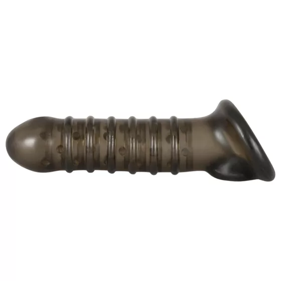 Rebel - návlek na penis s drážkami - sivý