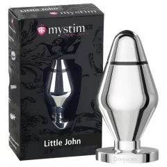   mystim Little John - malý elektro análny kolík (strieborný)