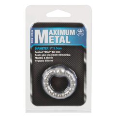   ORION Maximum Metal - krúžok na penis s kovovými guličkami
