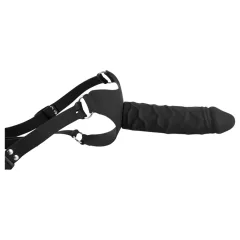   You2Toys - Silikónový Strap-On - pripínací dildo (čierny)