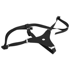   You2Toys - Silikónový Strap-On - pripínací dildo (čierny)