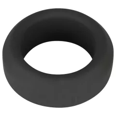   Black Velvets - erekčný krúžok hrubostenný 2,6 cm - čierny