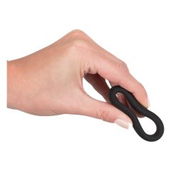   You2Toys Black Velvet Cock Ring - krúžok na penis (3,8cm) čierny