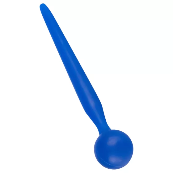 Dilator Sperm Stopper - dilatátor s guľôčkou - silikónový - modrý