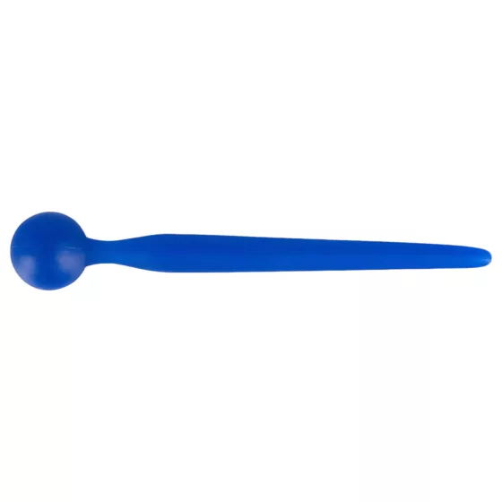 Dilator Sperm Stopper - dilatátor s guľôčkou - silikónový - modrý