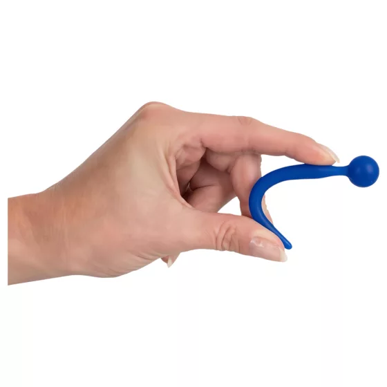 Dilator Sperm Stopper - dilatátor s guľôčkou - silikónový - modrý