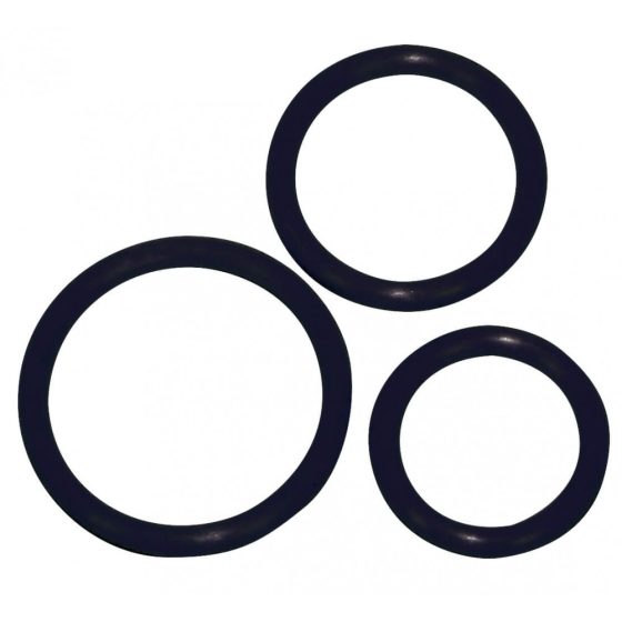 You2Toys Sexy Circles - krúžky na penis čierne (3 ks)
